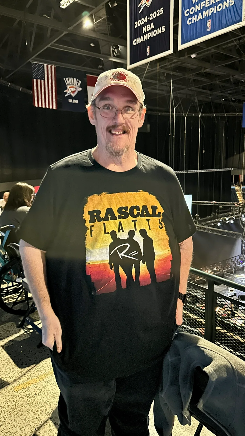 Ken enjoying an outing on February 20, 2026 at the Thunder game